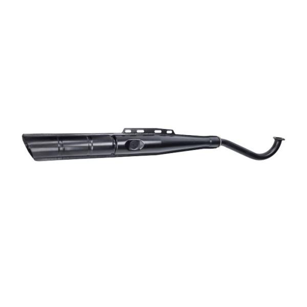 Auspuff mit Logo 28mm wie original von Jarmacol schwarz